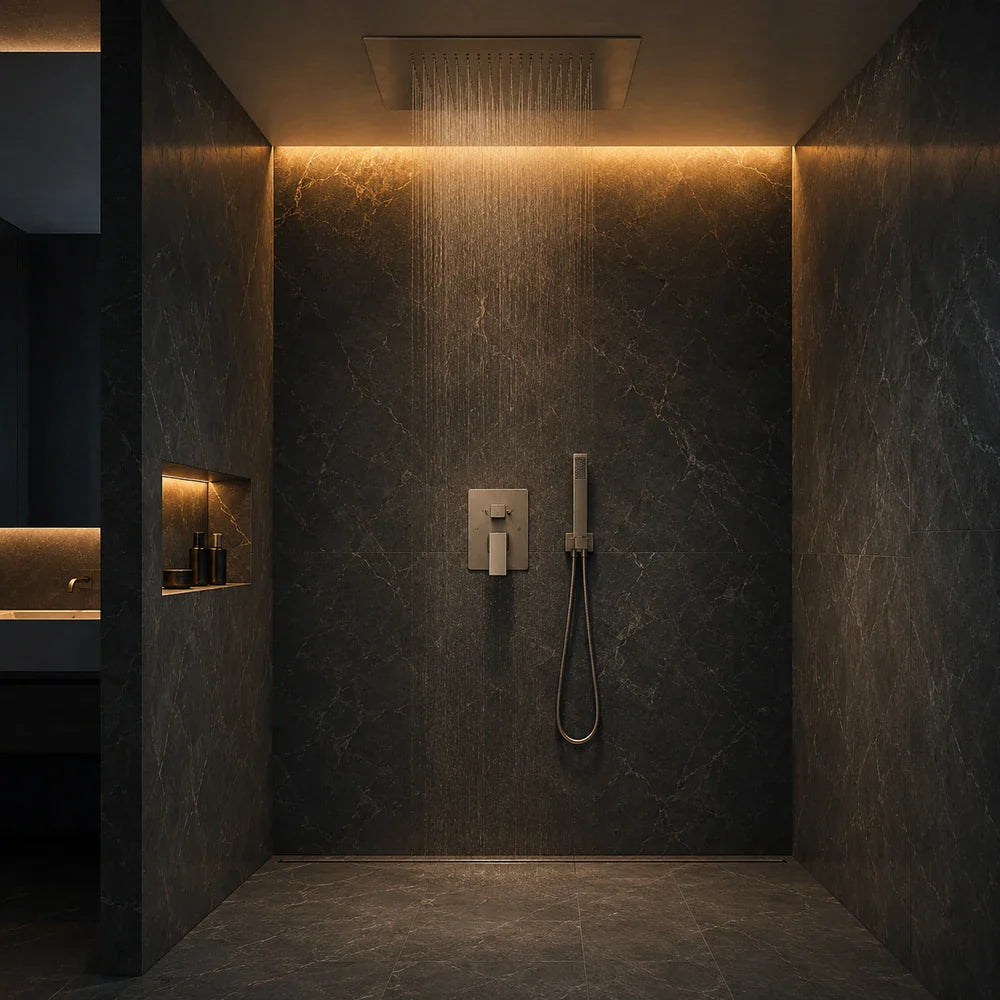 Collection de colonnes de douche encastrables — L'art de la douche Image