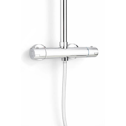 Colonne de Douche Thermostatique Acier Inoxydable Chrome