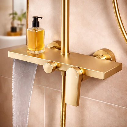 Colonne de Douche Mitigeur 3 Voies Pluie Douchette Cascade
