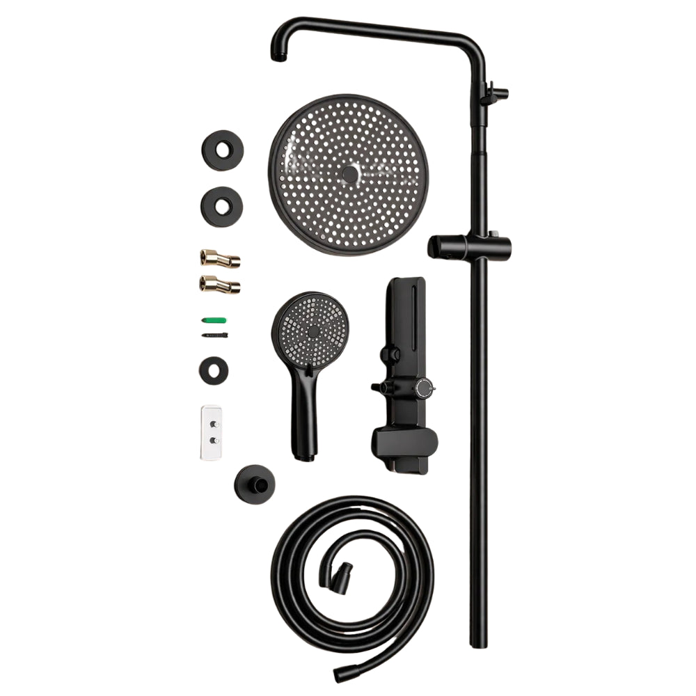 Colonne de Douche Mitigeur 3 Voies Pluie Douchette Cascade