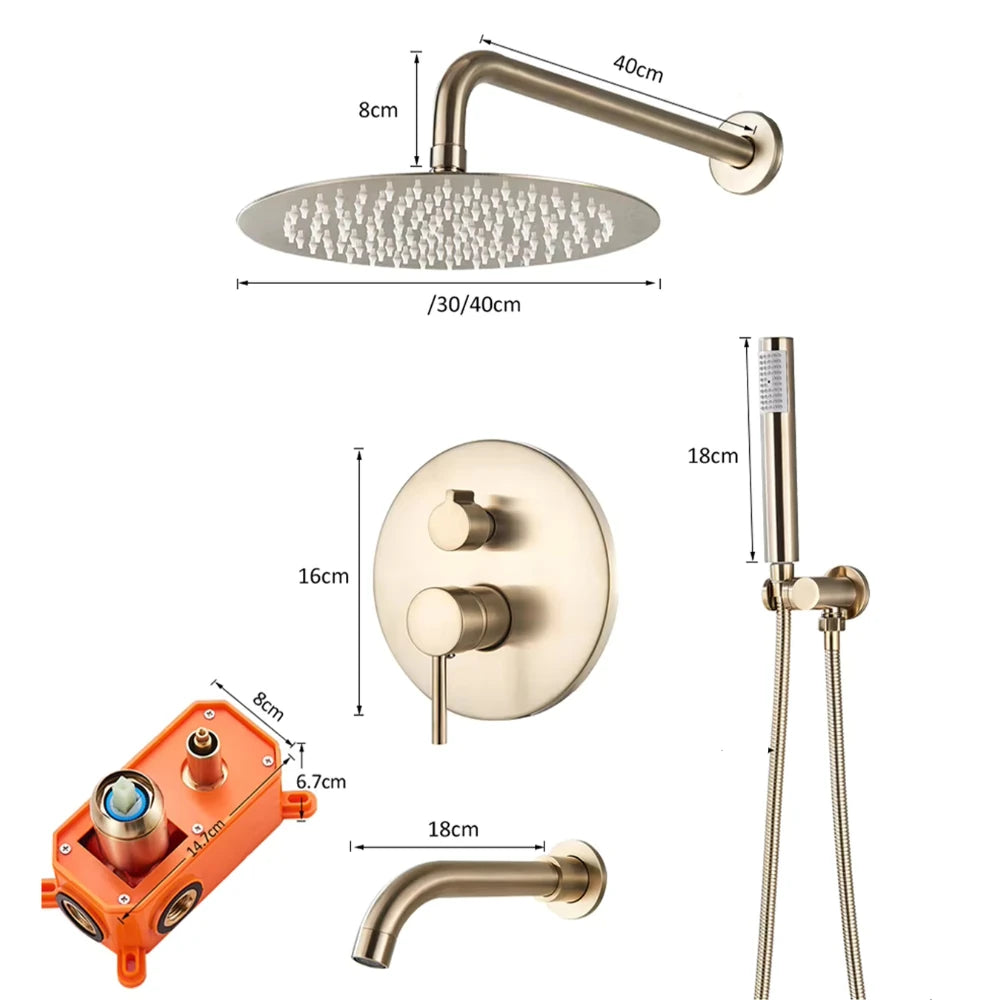 Dimensions - Encastrable Or Brosse