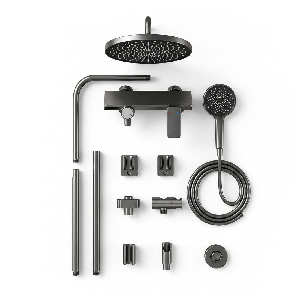 Contenu du coffret - Mitigeur 3 Voies Gris