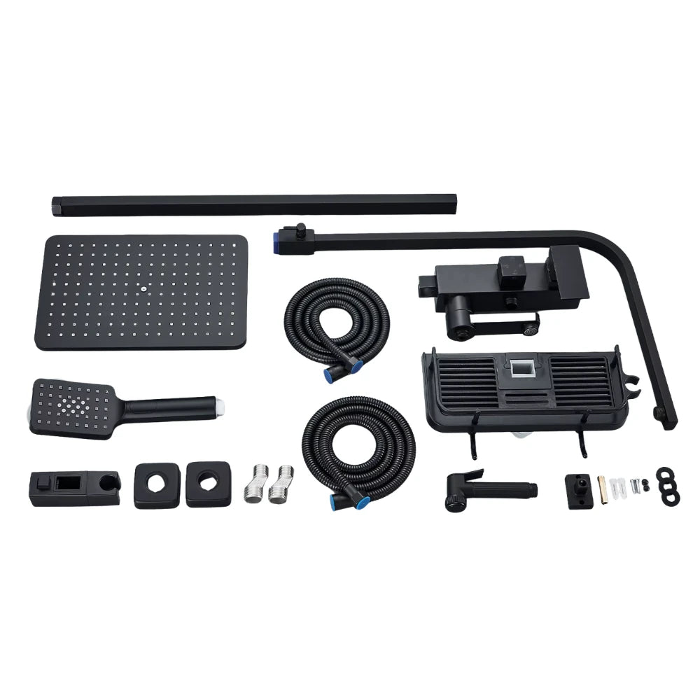 Contenu du coffret - Mitigeur Noir Chrome