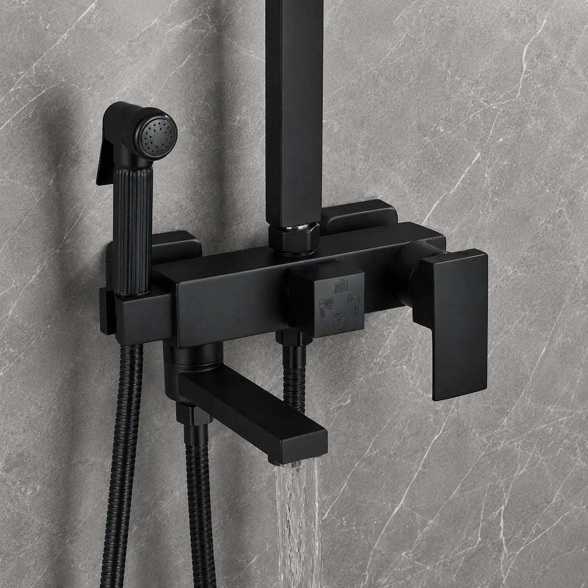 Détail - Mitigeur Noir Chrome