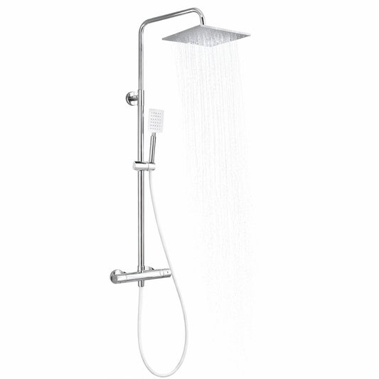 Colonne de Douche Thermostatique Acier Inoxydable Chrome