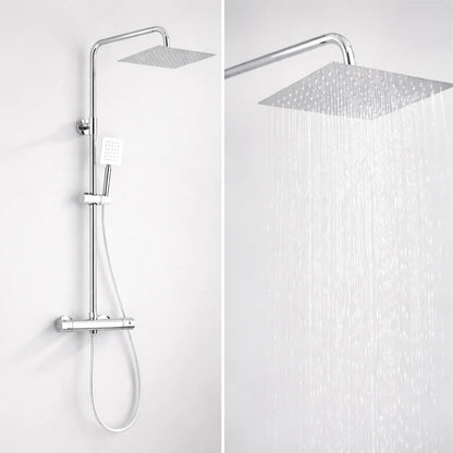 Colonne de Douche Thermostatique Acier Inoxydable Chrome