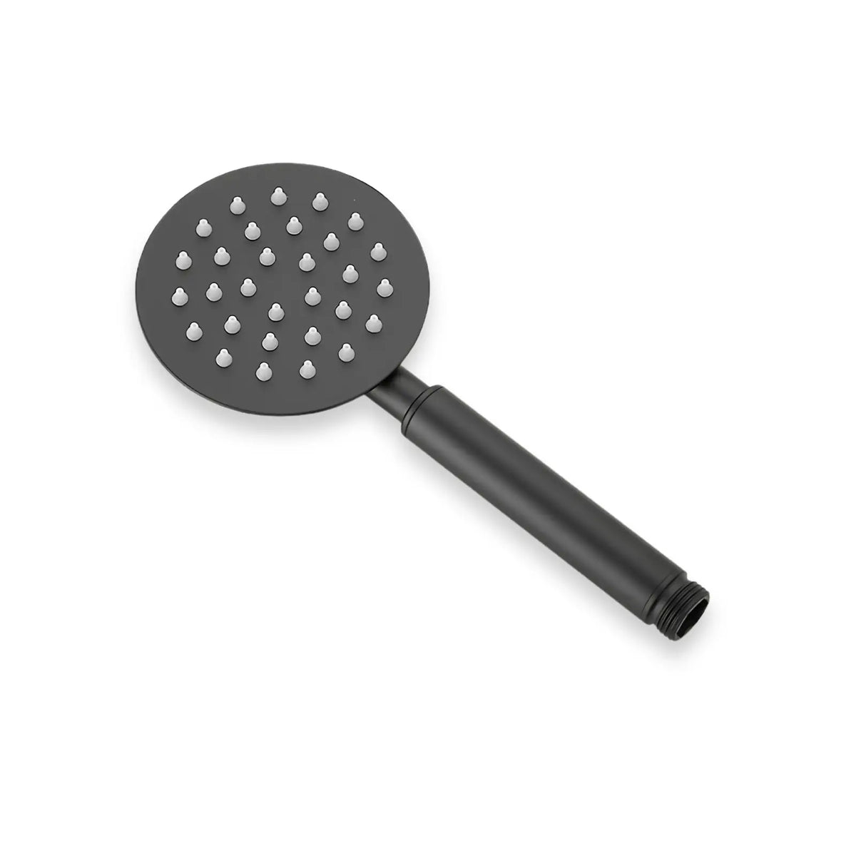 Douchette à Main de Rechange, Inox 304 en noir mat, ronde, sur fond blanc